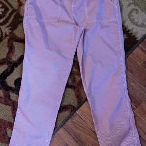 Liz Claiborne Pink and White Striped Pants